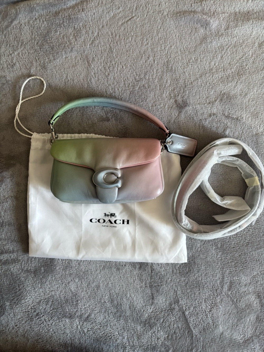 Coach Rainbow Ombre Tabby Shoulder Bag - Pastel Multicolor